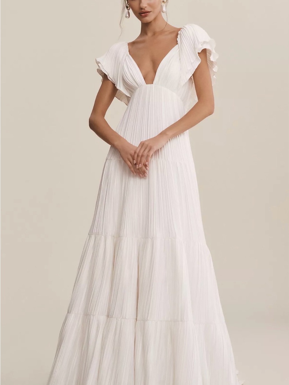 BHDLN Valerie pleated wedding dress